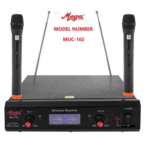 UHF DUAL CORDLESS MIKE
